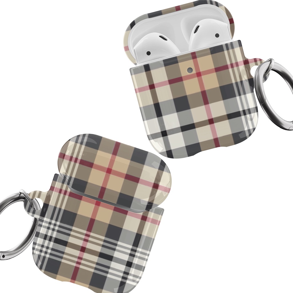 New Nude Luxury Plaid Airpods  Airpods Pro Case